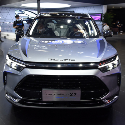 124KW Gesamtmotorleistung Baic Beijing X7 PHEV Plug in Hybrid SUV Auto mit Linken Steuerung
