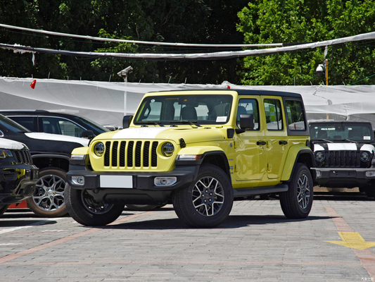 2022 Jeep Wrangler 4-Türer 2.0T 4XE Sahara Plug-in Hybrid Fluoreszenzgelb limitierte Ausgabe
