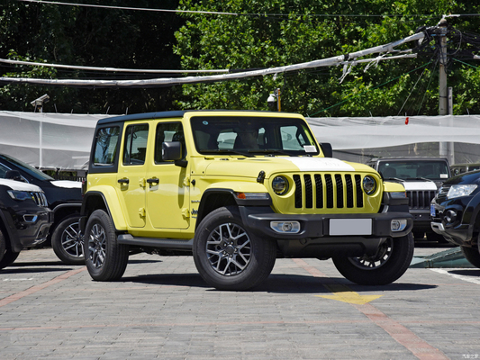 2022 Jeep Wrangler 4-Türer 2.0T 4XE Sahara Plug-in Hybrid Fluoreszenzgelb limitierte Ausgabe