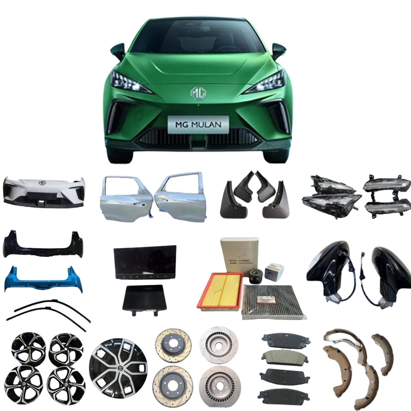 MG4 EV Mulan Auto Ersatzteile Front Stoßfänger Scheinwerfer Bremspads Body Kit Stoßdämpfer